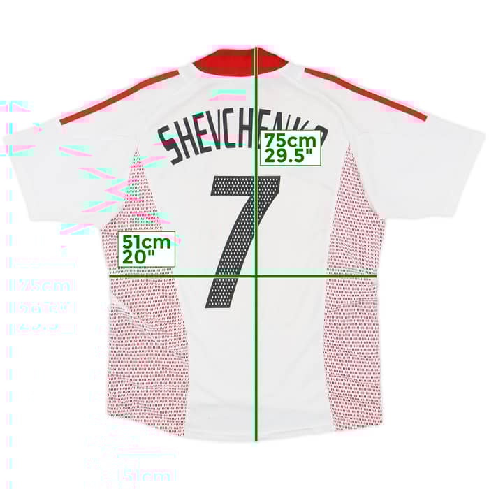 2002-03 AC Milan Away Shirt Shevchenko #7 - 5/10 - (M)