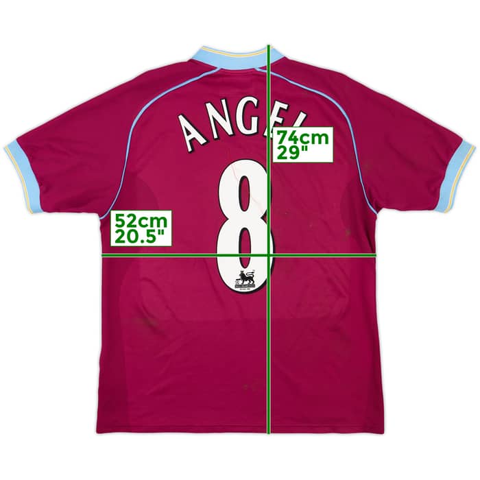 2001-02 Aston Villa Home Shirt Angel #8 - 8/10 - (S)