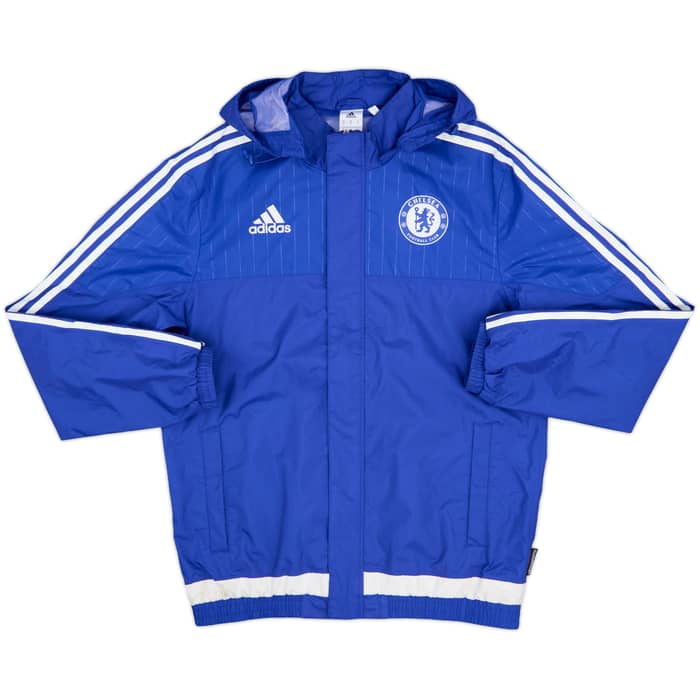 2015-16 Chelsea adidas Hooded Rain Jacket - 8/10 - (M)