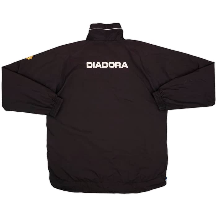 2001-03 Sheffield Wednesday Diadora 1/4 Zip Track Jacket - 8/10 - (S)
