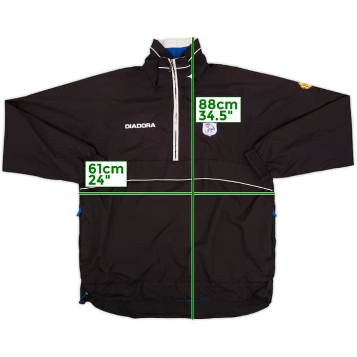 2001-03 Sheffield Wednesday Diadora 1/4 Zip Track Jacket - 8/10 - (S)