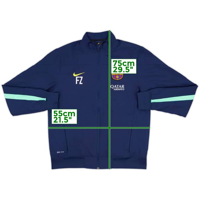 2013-14 Barcelona Nike Staff Issue Track Jacket FZ - 9/10 - (M)