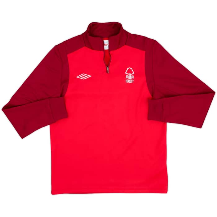 2010-11 Nottingham Forest Umbro 1/4 Zip Drill Top - 8/10 - (M)