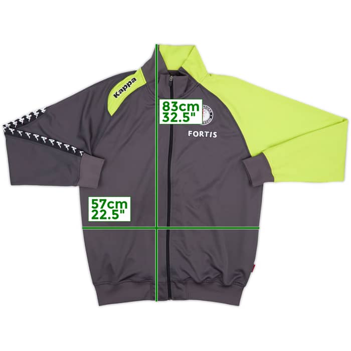 2007-08 Feyenoord Kappa Track Jacket - 8/10 - (XXL)