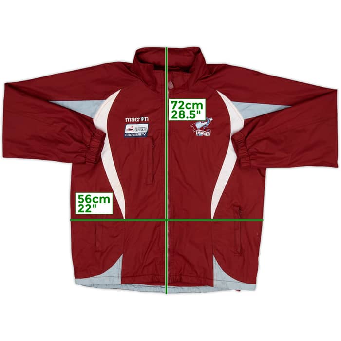 2020-21 Scunthorpe Macron Hooded Rain Jacket - 7/10 - (S)