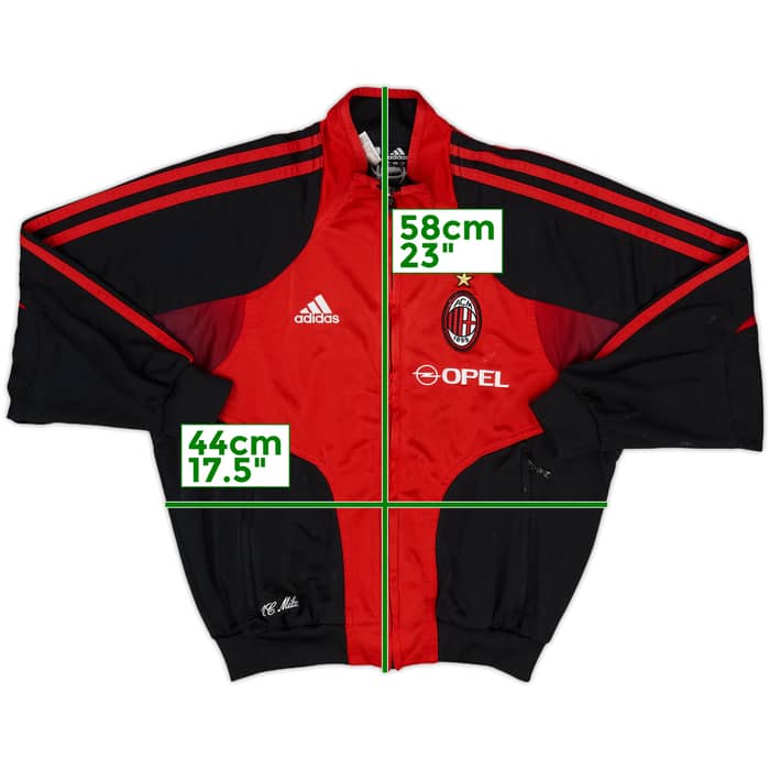 2004-05 AC Milan adidas Track Jacket - 8/10 - (S.Boys)