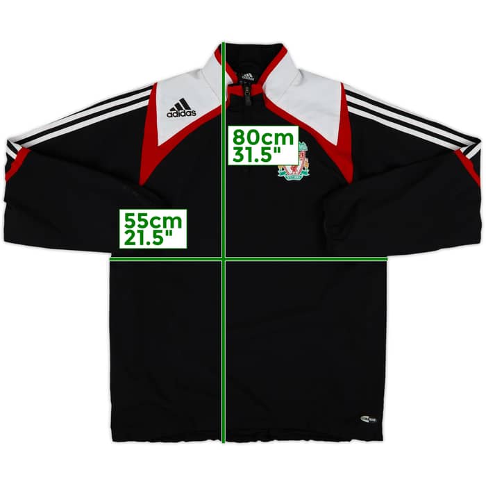 2007-08 Liverpool adidas 1/4 Zip Drill Top - 8/10 - (S/M)