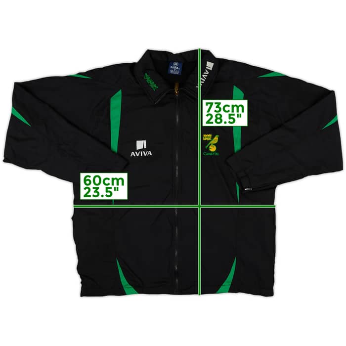 2008-09 Norwich Xara Track Jacket - 8/10 - (M)