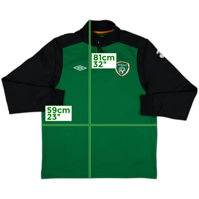 2012-13 Ireland Umbro 1/4 Zip Drill Top - 5/10 - (XL)