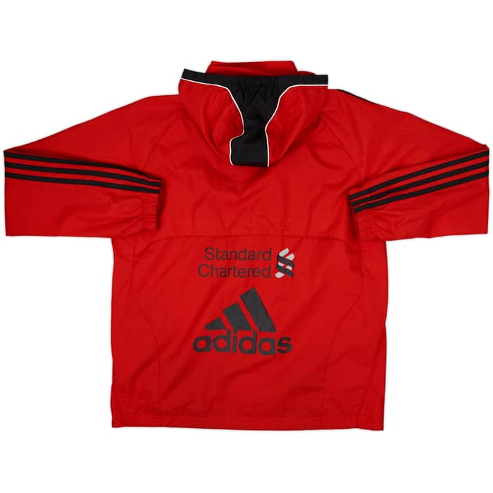 2010-11 Liverpool adidas Hooded Track Jacket - 9/10 - (XL.Boys)