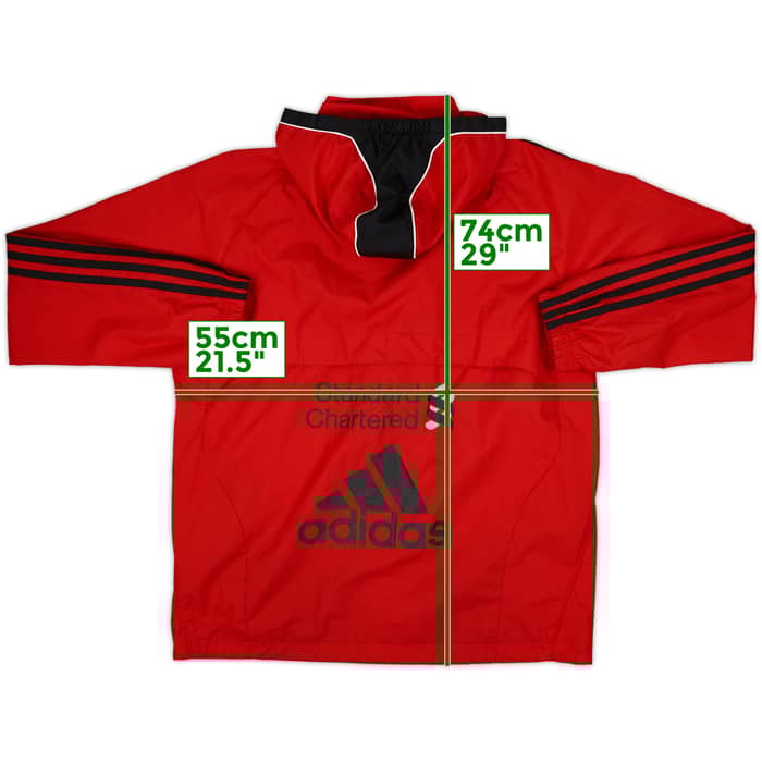 2010-11 Liverpool adidas Hooded Track Jacket - 9/10 - (XL.Boys)