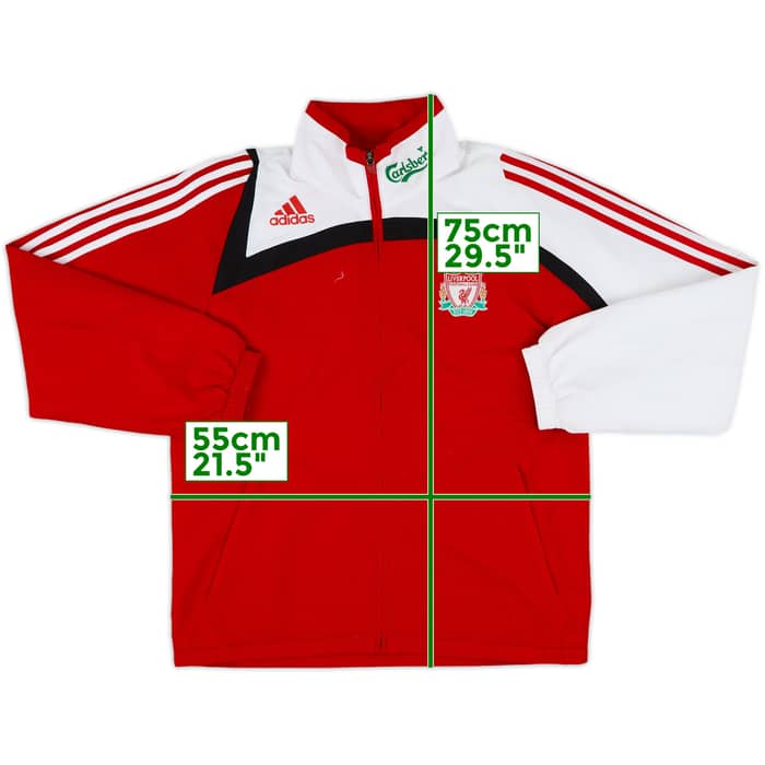 2007-08 Liverpool adidas Track Jacket - 8/10 - (S)