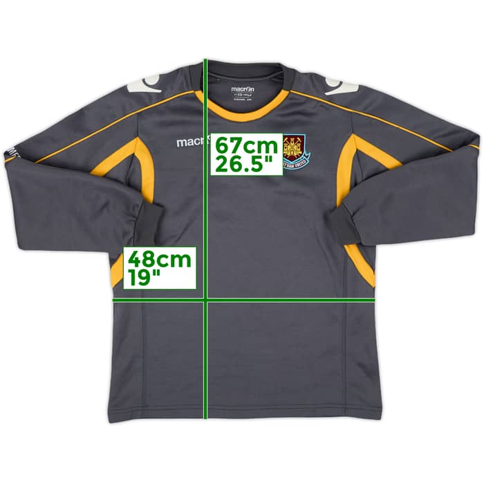 2012-13 West Ham Macron Sweat Top - 8/10 - (L.Boys)