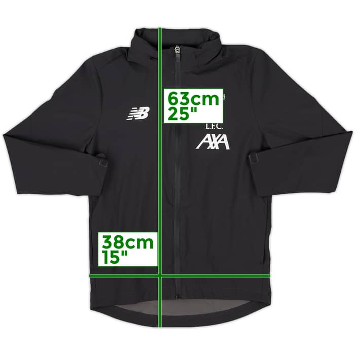 2019-20 Liverpool New Balance Hooded Rain Jacket - 9/10 - (M.Boys)