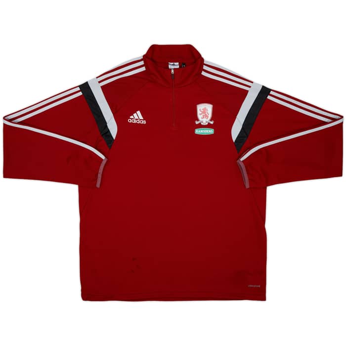 2013-14 Middlesbrough adidas 1/4 Zip Training Top - 5/10 - (XL)