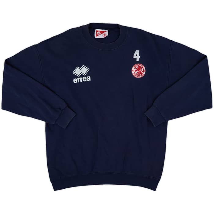 1996-97 Middlesbrough Errea Player Issue Sweat Top #4 - 6/10 - (XXL)