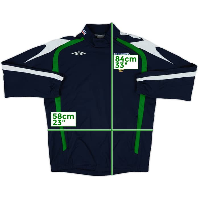 2007-09 Northern Ireland Umbro 1/4 Zip Drill Top - 6/10 - (XL)