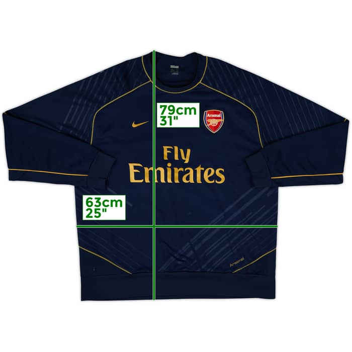 2007-08 Arsenal Nike Sweat Top - 7/10 - (XXL)