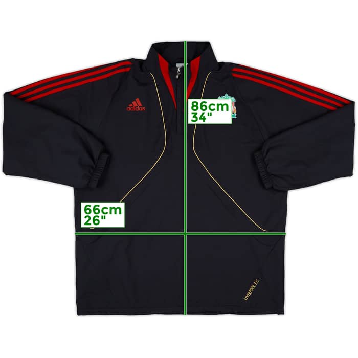 2009-10 Liverpool adidas 1/4 Zip Track Jacket - 6/10 - (XL)