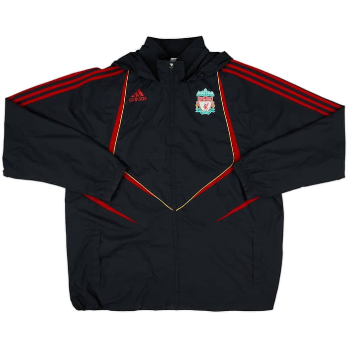 2009-10 Liverpool adidas Hooded Rain Jacket - 8/10 - (XXL)