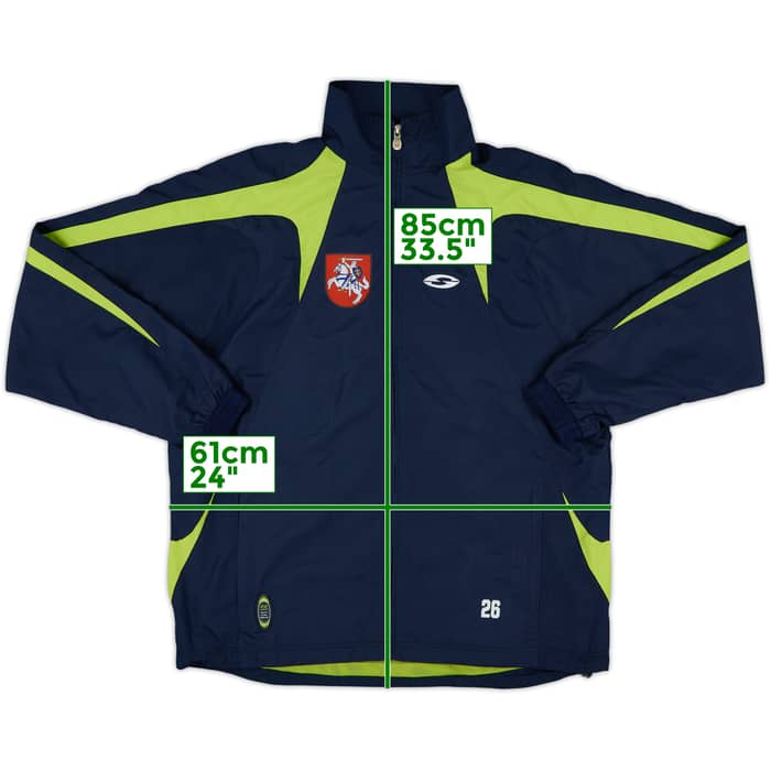 2006 Lithuania Saller Player Issue Track Jacket #26 - 8/10 - (L)