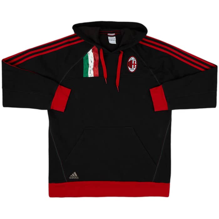 2012-13 AC Milan adidas Hooded Sweat Top - 9/10 - (L)