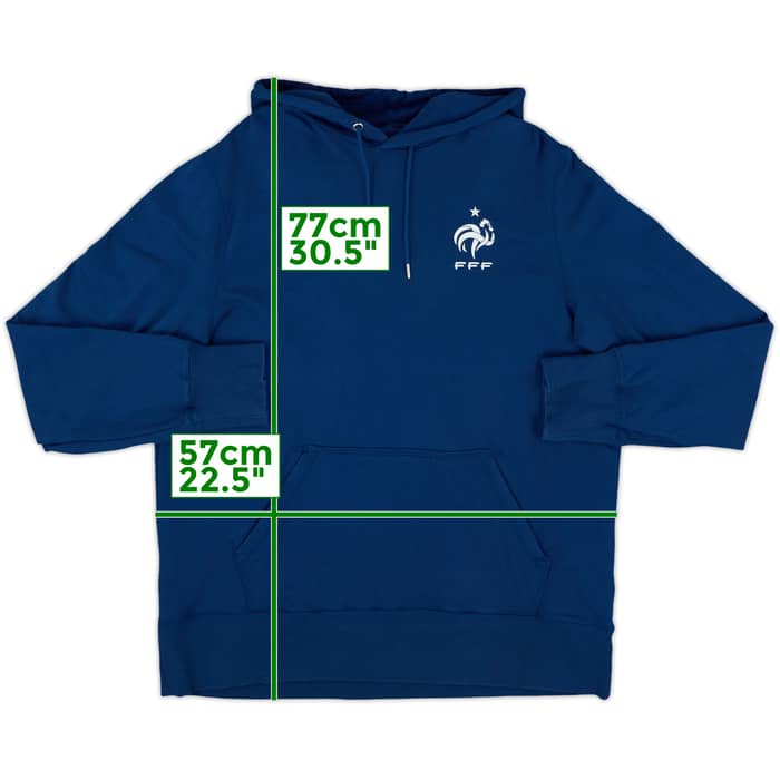 2012-13 France Nike Hooded Sweat Top - 8/10 - (L)