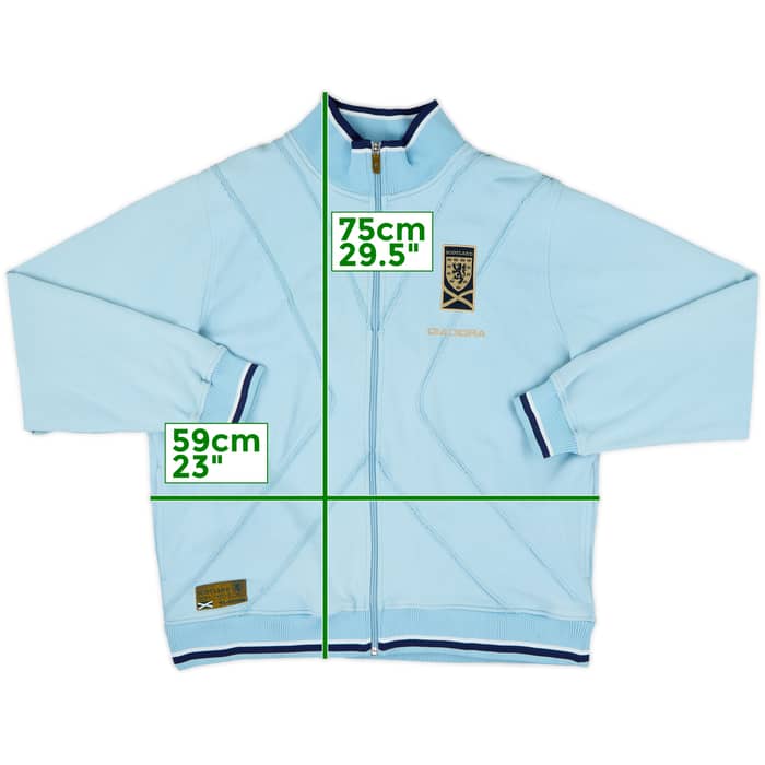 2007-08 Scotland Diadora Track Jacket - 8/10 - (L)
