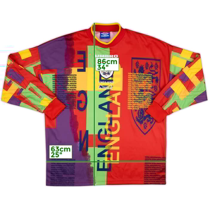 1995-96 England Youth Match Issue GK Shirt #1