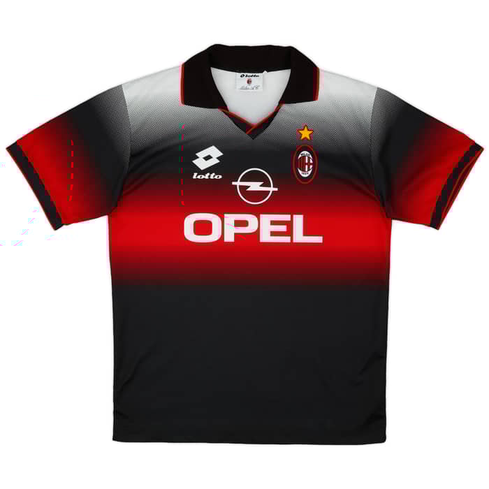 1995-96 AC Milan Lotto Training Shirt - 9/10 - (XL)