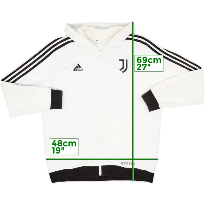 2021-22 Juventus adidas Hooded Sweat Top - 7/10 - (XL)