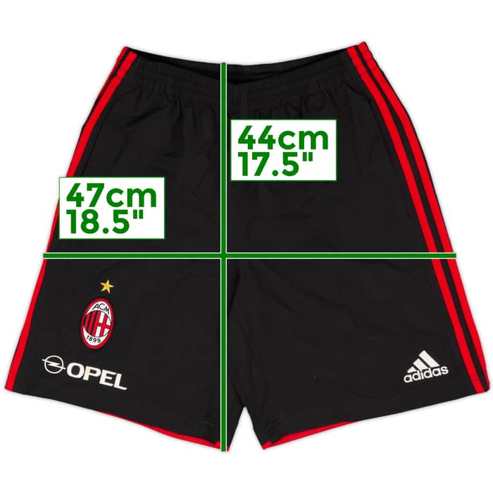2004-05 AC Milan adidas Training Shorts - 9/10 - (S)