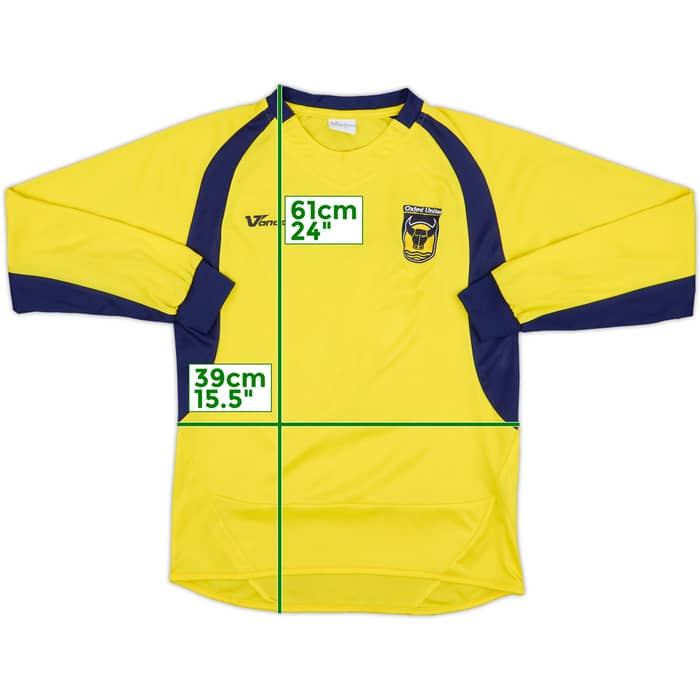 2000s Oxford United Home L/S Shirt #16 - 6/10 - (L.Boys)