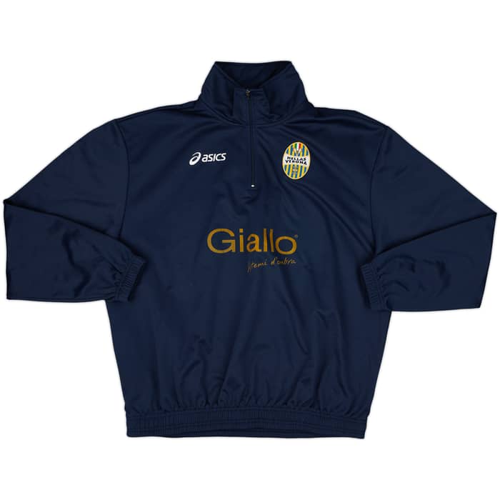 2009-10 Hellas Verona Asics 1/4 Zip Sweat Top - 6/10 - (L)