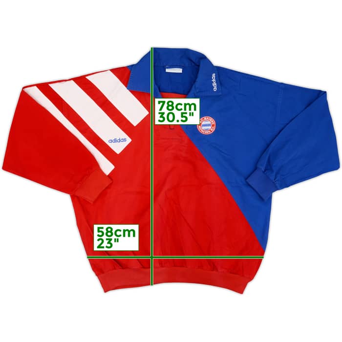 1993-95 Bayern Munich adidas Drill Top - 8/10 - (L)