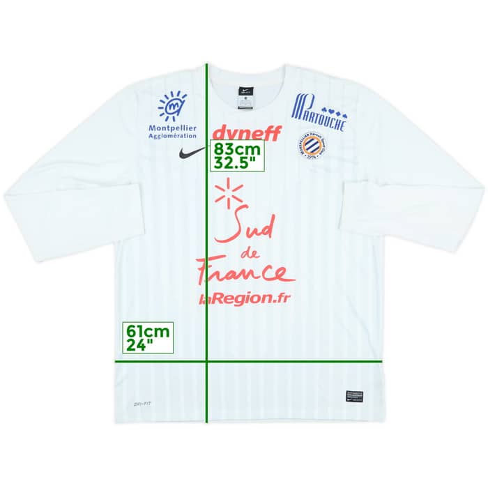 2012-13 Montpellier Away L/S Shirt - 7/10 - (XL)