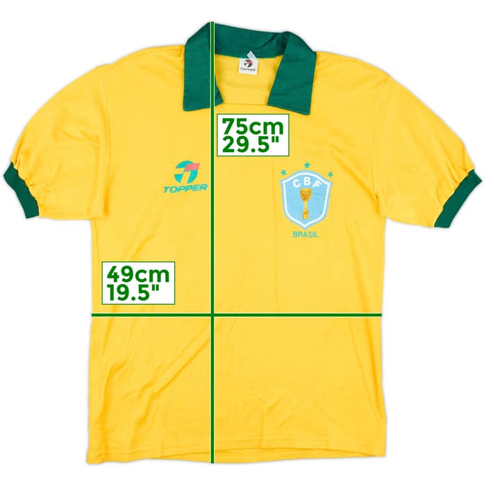 1990 Brazil Home Shirt - 9/10 - (M)
