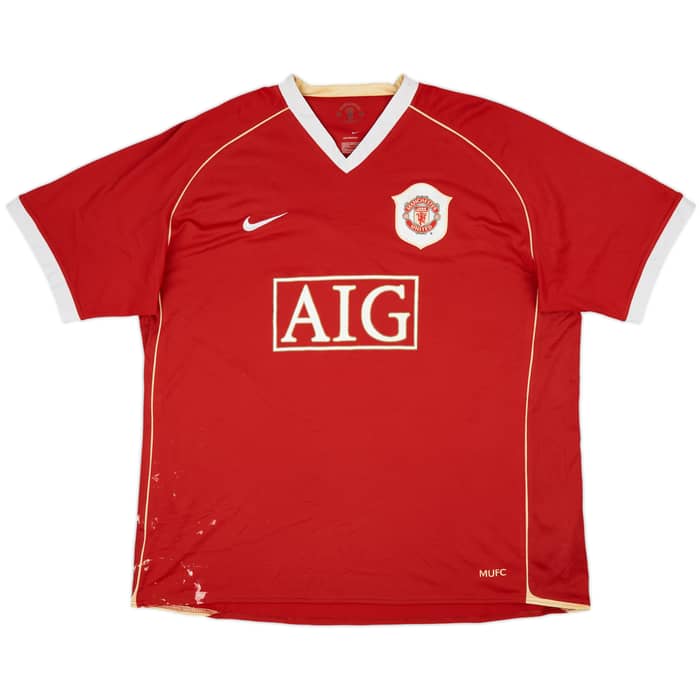 2006-07 Manchester United Home Shirt Solskjaer #20 - 5/10 - (XXL)