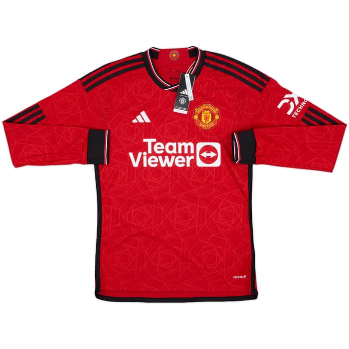 2023-24 Manchester United Home L/S Shirt Garnacho #17 (S)
