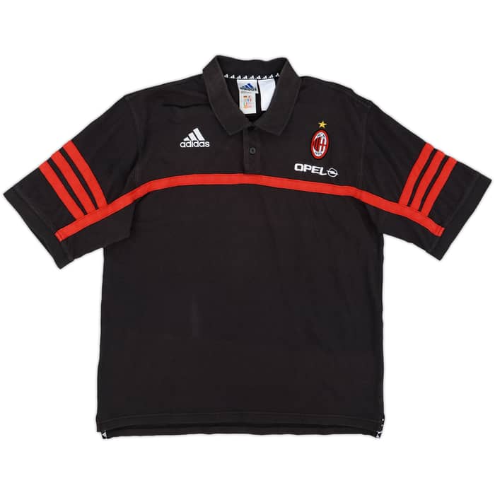 2000-01 AC Milan adidas Polo Shirt - 8/10 - (L)