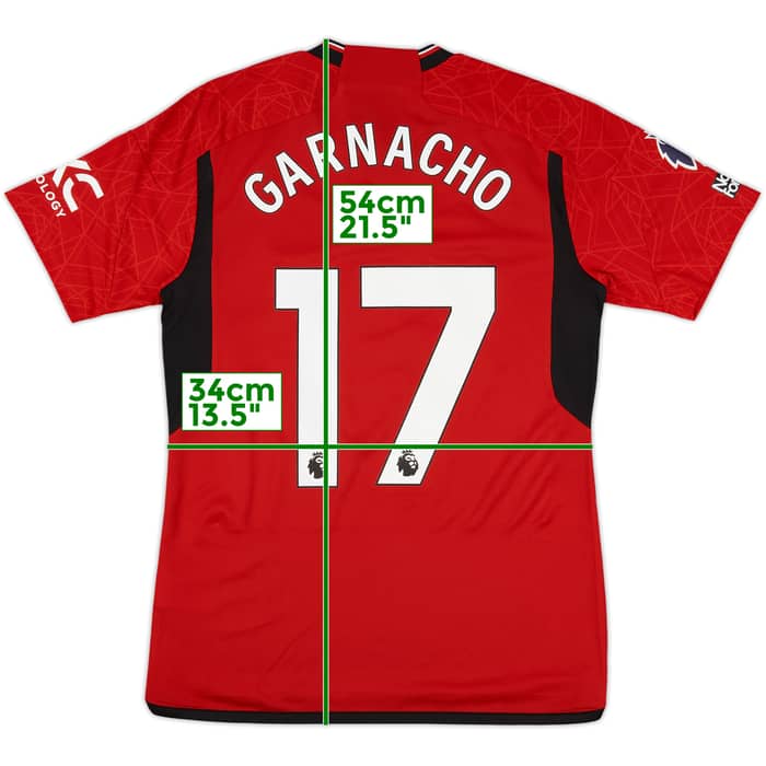2023-24 Manchester United Home Shirt Garnacho #17 (M)