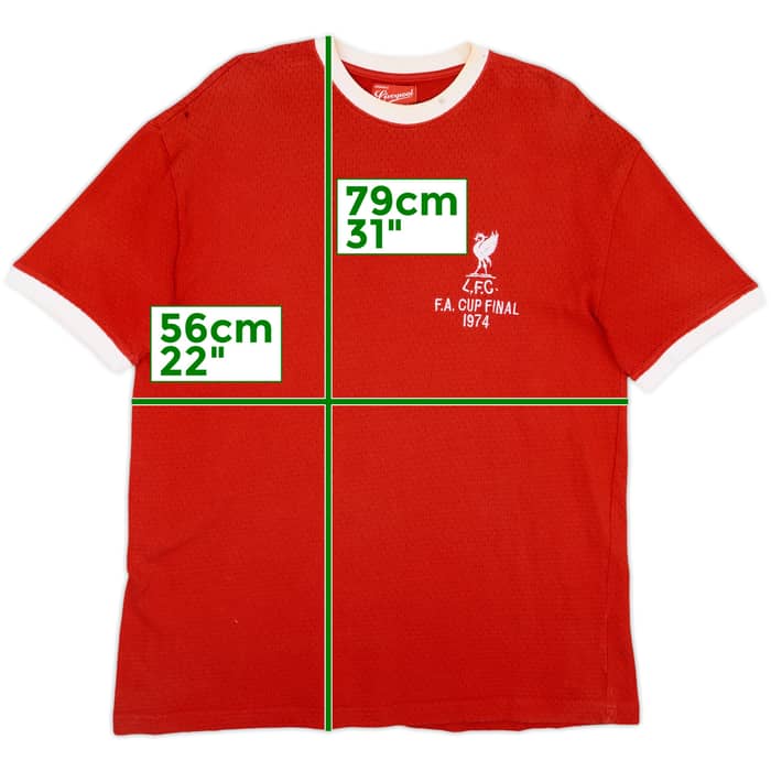 1974 Liverpool 'FA Cup Final' Retro Home Shirt - 6/10 - (L)