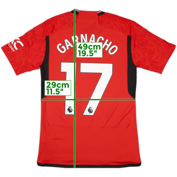 2023-24 Manchester United Home Shirt Garnacho #17 (S)