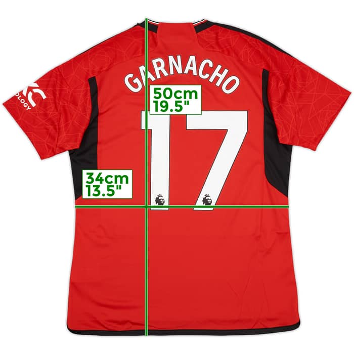 2023-24 Manchester United Home Shirt Garnacho #17 (L)