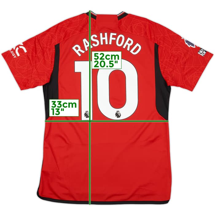 2023-24 Manchester United Home Shirt Rashford #10 (L)