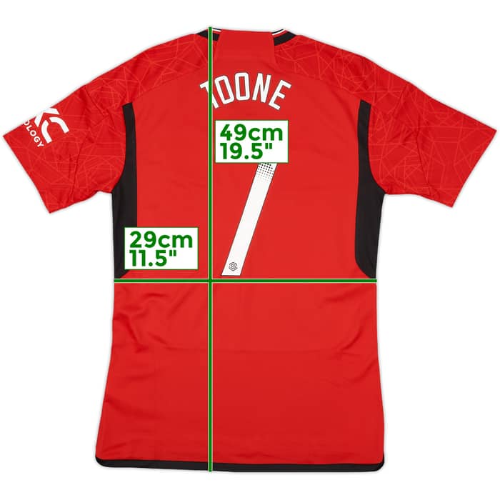 2023-24 Manchester United Home Shirt Toone #7 (S)