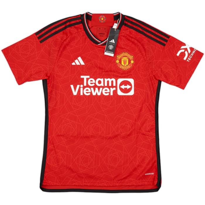 2023-24 Manchester United Home Shirt Shaw #23 (M)
