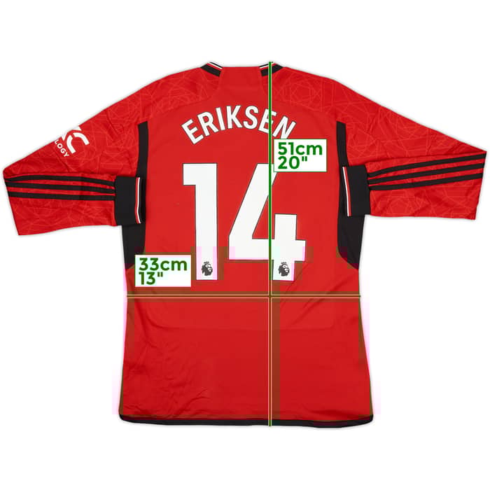 2023-24 Manchester United Home L/S Shirt Eriksen #14 (M)