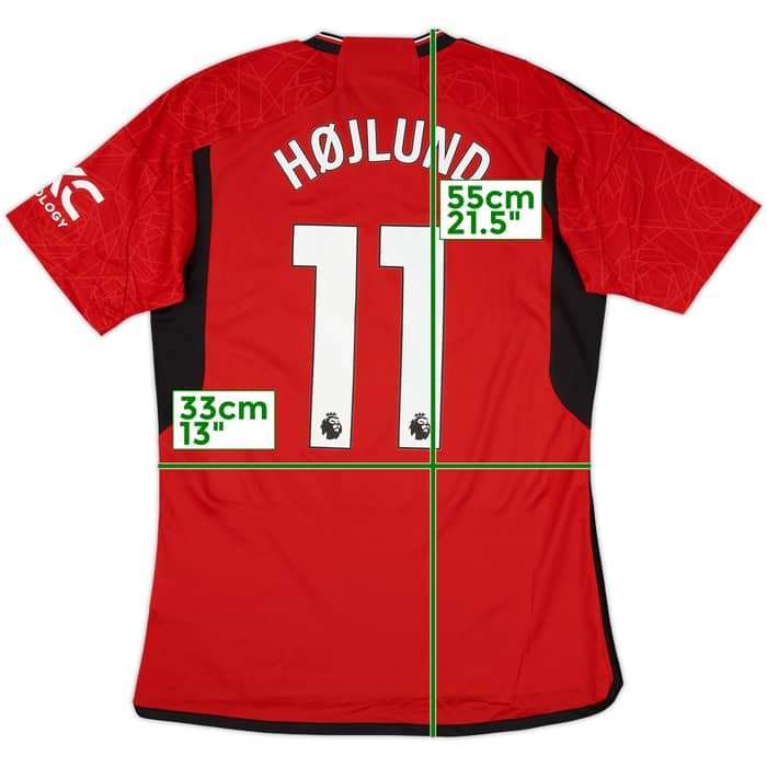 2023-24 Manchester United Home Shirt Højlund #11 (M)