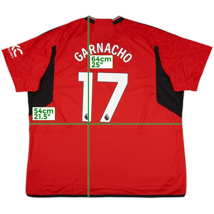 2023-24 Manchester United Home Shirt Garnacho #17 (4XL)